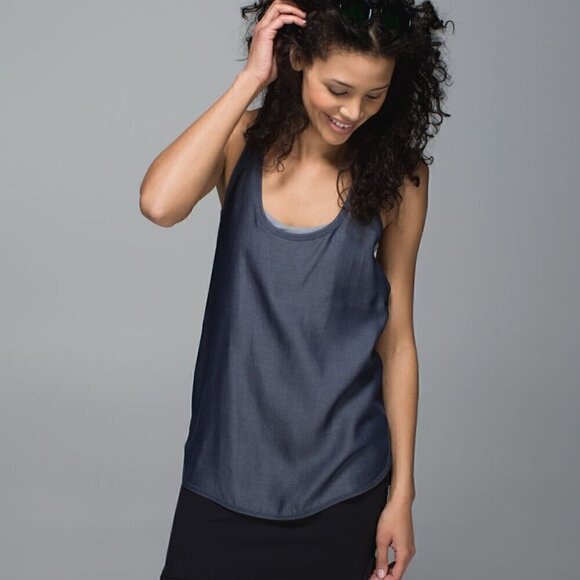 Excellent Condition | Lululemon Principle Tank | Deep Navy | Lightweight Racerba - Picture 5 of 8
